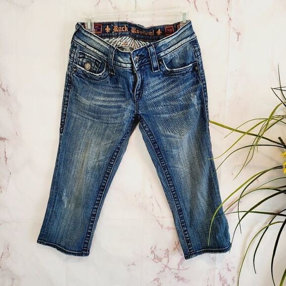 Rock Revival Jen capri jeans - Picture 2 of 5